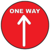 one way arrow